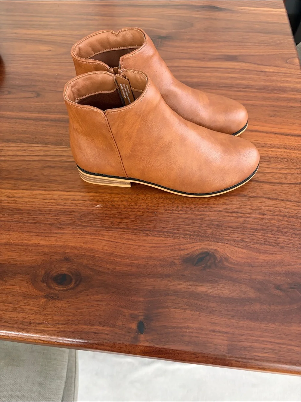 Source Unknown Kids Tan Ankle Boots